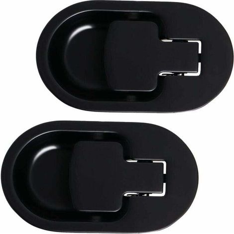 Levier de Fauteuil et Canapé Inclinable Relax, Manche en Métal D'aluminium Solide Noir sans Cable  (2 Pièces)