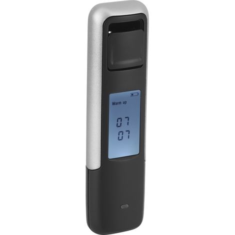 Alcootest numérique avec écran LCD, éthylotest portable pour vin, détecteur d'alcoolémie, analyseur d'ivresse au volant, soufflez, CSY-006 Argent (1/5)