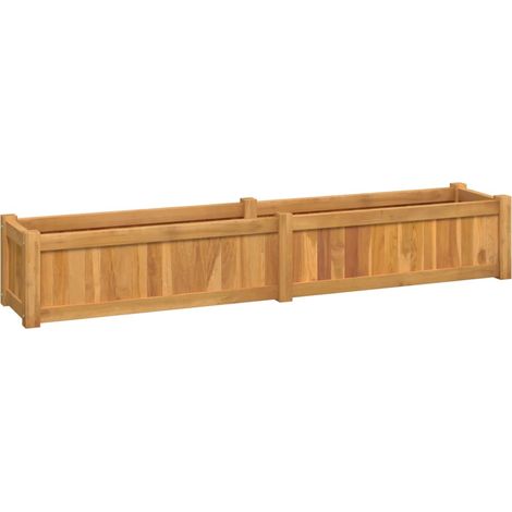 Raised Bed 150x30x25 cm Solid Wood Teak vidaXL