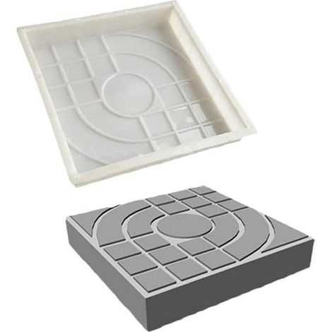 Paving Mold for Brick, Concrete, Stone, Square, for Slabs, Garden, Lawn, Pavement, Driveways, Street Paths, 25 x 25 cm