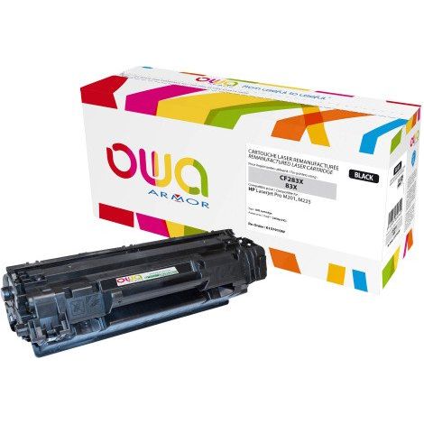 Toner Owa compatible HP 83X-CF283X noir pour imprimante laser