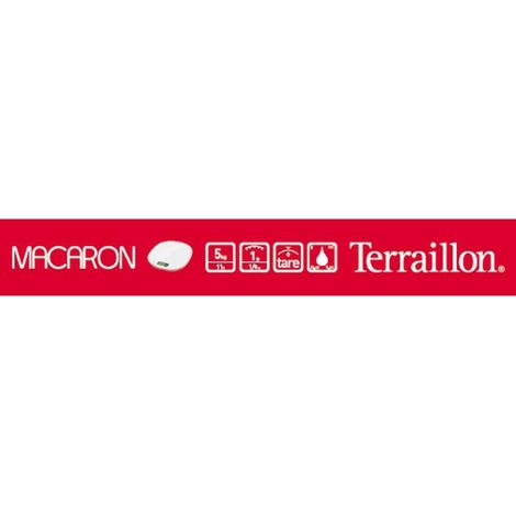 bilancia da cucina elettronica 5kg - 1g meringa - 12630 - terraillon (1/5)