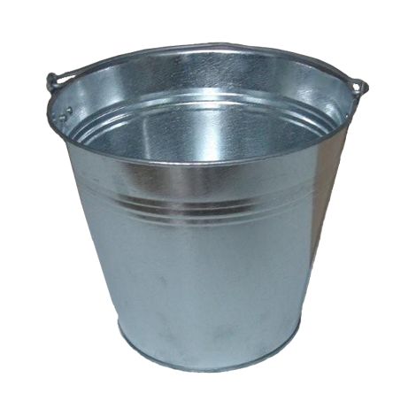Secchio in acciaio zincato da 10 litri (1/4)