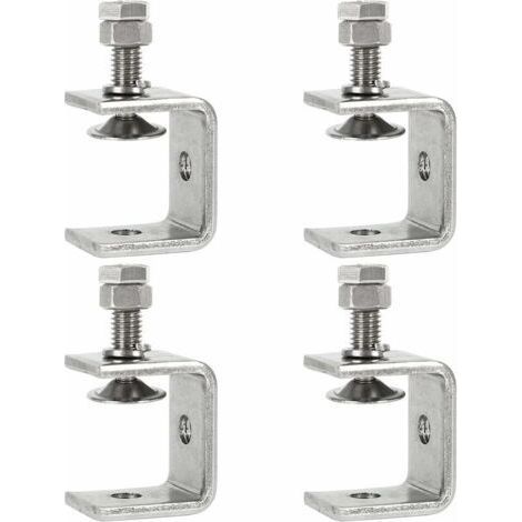 4 Pack Heavy Duty Stainless Steel C Clamps 0-25mm, Woodworking Fixing Clamps, Tiger Clamps with Wide Jaws for DIY, Woodworking, Woodworking (1/5)