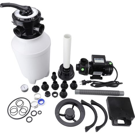 Système de pompe à filtre à sable pour piscines hors sol, réservoir de 10 pouces, 0,25hp, 250W, piscine IPX5