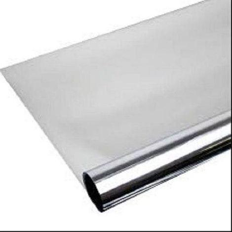 Film adhésif multi-usages pour vitres - Protection UV 99 % - Anti-chaleur - Effet miroir - Film argenté - 45 x 200 cm (1/5)