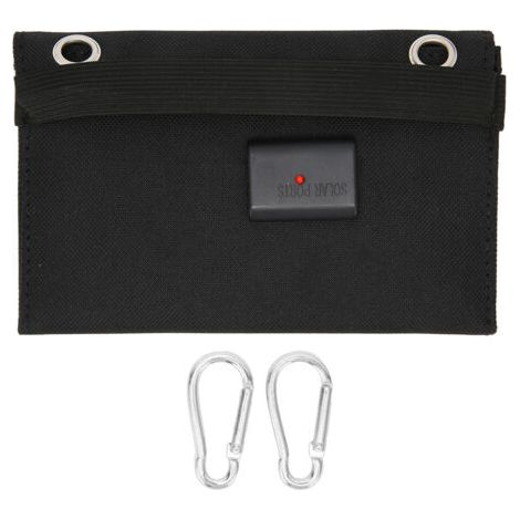 DEESSE SHOP-4W 2 Panneaux Solaires Pliables Puissance Mobile en Polysilicium à Haute Efficacité de Conversion Portable avec Boucle d'escalade pour Camping en Plein Air Automobile (1/5)