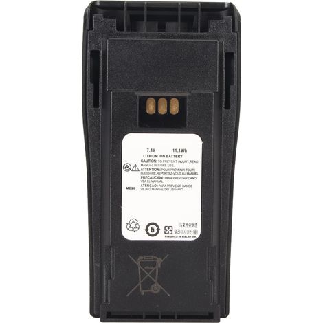Batterie au lithium NNTN4970A NNTN4970 pour talkie-walkie, 1800 mAh, 7,4 V, compatible avec Motorola CP200, EP 450, EP450, CP 150 et CP 250. (1/5)