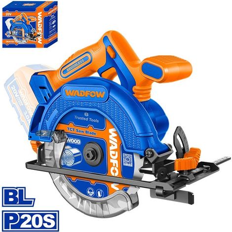 Sierra circular inalámbrica Wadfow 165mm motor sin escobillas (1/3)