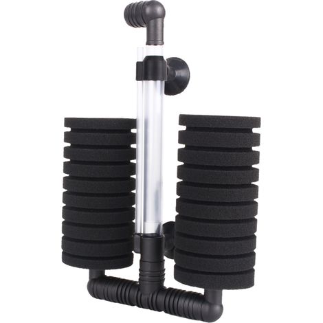Filtre à Éponge Double Tête pour Aquarium - Idéal pour la Purification de l'Eau et le Bien-Être des Poissons - Dimensions Précises - Facile à Installer -AUTRES