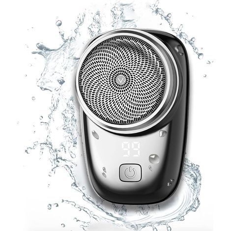 Mini rasoir électrique USB pour homme, taille de poche, rechargeable et étanche, facile à un bouton, utilisation humide et sèche, convient à la maison, à la voiture, aux voyages (1/5)