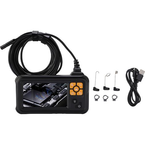 Caméra endoscope avec lumière, objectif unique de 8 mm, 1080P HD, écran couleur électronique de 4,3 pouces pour l'inspection des voitures industrielles, fil de 10 m / 32,8 pieds (1/5)
