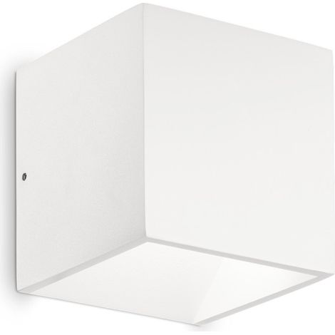 Ideal Lux Rubik - Aplique LED para exterior Up Down Blanco IP44
