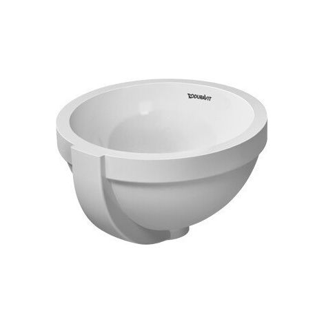 Lavabo à encastrer DURAVIT ARCHITECavec trop plein sans trou de robinetterie B d: 275mm sans trou de robinetterie blanc