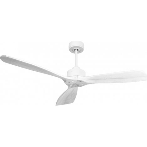 Modulo Slim de Klassfan - Ventilateur de plafond et destratificateur moteur DC blanc et bois blanc 30 à 60 m²