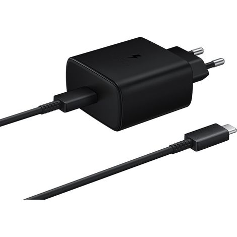 Samsung EP-TA845EWE Wandladegerät mit USB-C-Kabel, 45 W, 1,8 m – Schwarz