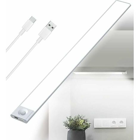 KZQ – Striscia LED ricaricabile tramite USB per la cucina – Sensore di movimento – Luce dimmerabile – Installazione semplice con magneti (1/5)