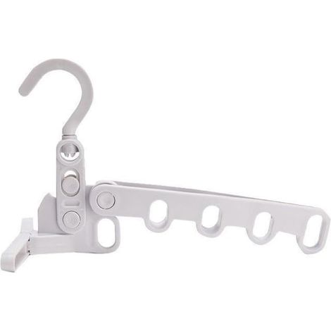 Secador de ropa turístico plegable portátil, percha multifuncional de cinco agujeros, tendedero portátil