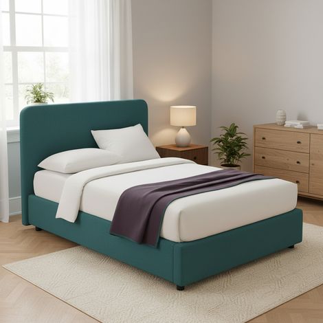 Boxspringbett Wigan, Abnehmbarer Bezug, Grün (1/5)