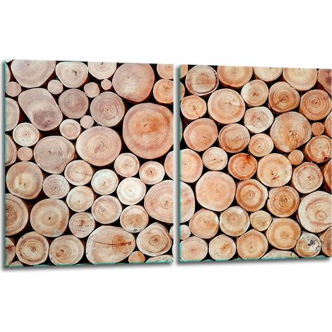 2 plaques de protection en verre pour poêle 40x52 bois (1/5)