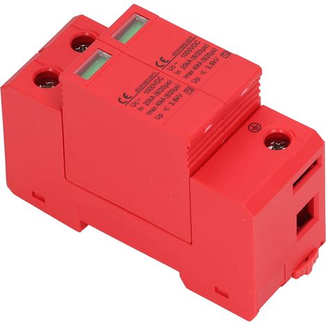 Parafoudre photovoltaïque rouge SGSP-40 CC 1000 V / 40 kV 2P (1/5)