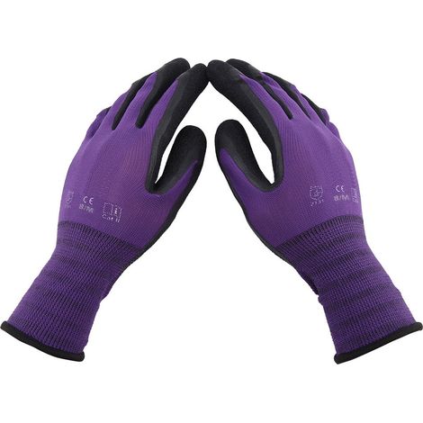 Gants de jardinage en nylon nitrile latex résistants à l'usure et offrant une excellente adhérence pour une utilisation en toute sécurité (1/5)