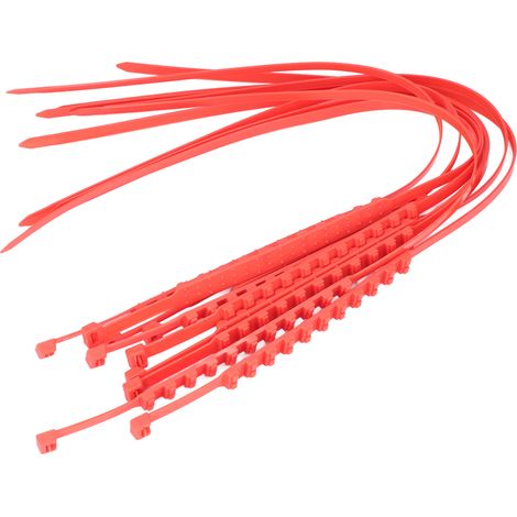 Ensemble de 10 chaînes à neige pour pneus, super adhérence, matériau ABS+TPU, 20x910mm, type universel, convient aux voitures tout-terrain, SUV et camions. (1/5)