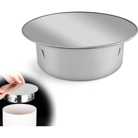 Couvercle de Cheminée, 100 mm Bouchon pour Tuyau de Poêle en Acier Inoxydable, Chapeau Cheminée, Convient à la Plupart des Types de Tubes de Four