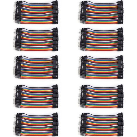 10 Stück 2,54 mm Stecker-Buchsen-Steckverbinder für Leiterplatten (1/5)