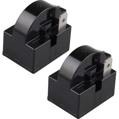 Lot de 2 relais de démarrage PTC 15 Ohm 220 V à une broche PTC pour réfrigérateur congélateur et compresseur Noir（1 pied）-LIAIKI (1/4)