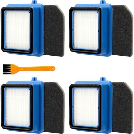 Aplicable a 4 juegos de accesorios de filtro QX7 para AEG QX6, QX7, QX8-2, ASKW1, WQ61/WQ71/WQ81,aspiradora para AEG con 4 filtros pre-motor, juego de filtros lavables con filtro higiénico, 4 filtros (1/5)