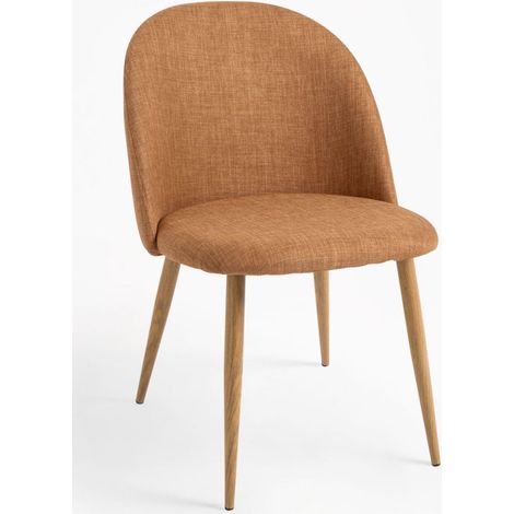 Sillas Comedor - Silla Vint Tela - Marrón arena