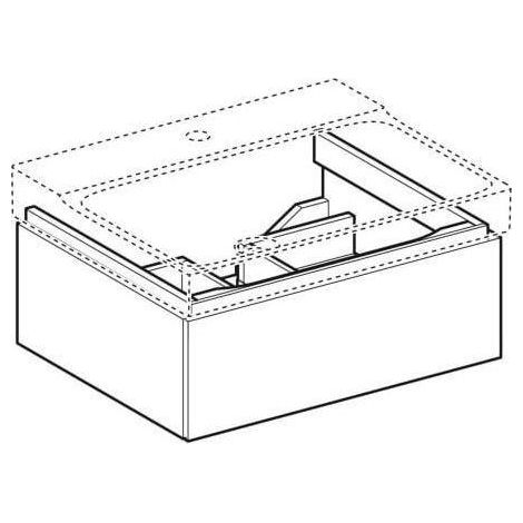 Geberit Xeno 2 Waschtischunterschrank 580x220x462mm, 1 Schublade, (1/5)