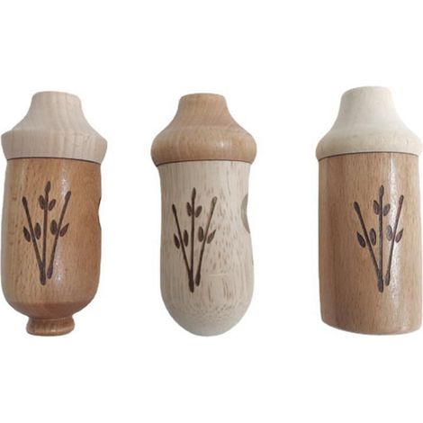 Maison Pour Oiseaux - En Bois Naturel - Pour Jardin Extérieur Balcon Porche - Lot De 3 (1/5)