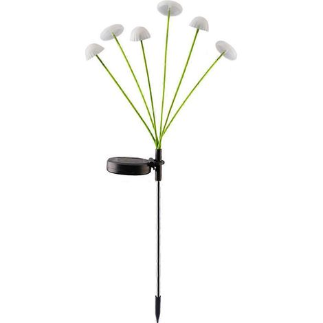 Pilzförmige 6-flammige LED-Solar-Gartenleuchte A (1/5)