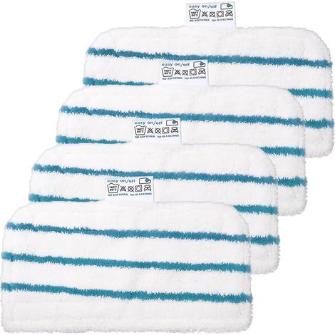 4Pcs Lingettes pour Black et Decker Balais Vapeur,Lingettes Microfibre pour Black et Decker Steam Mop FSM1630, FSM1616, FSMH13E5, FSM1321, FSM1605, FSMP20, FSM1620, FSM1621, FSM1630