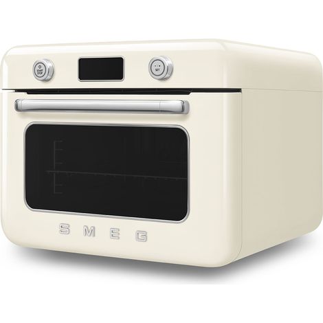 Mini four combiné vapeur 1800w crème - Smeg - COF01CREU (1/5)
