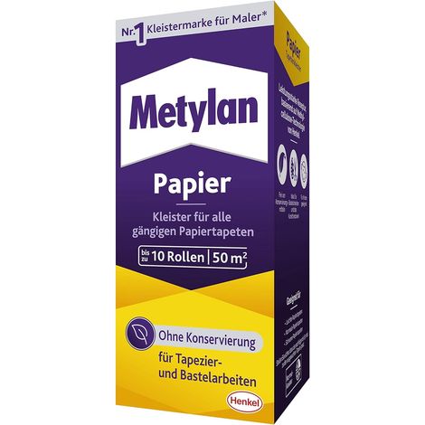 Colle à Papier Papier, Colle à Papier Forte pour Papier Peint léger, Normal et Lourd, 1 x 125 g de Colle pour tapisser et bricoler sans conservateurs, White (1/5)