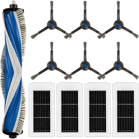 Accessory kit for robot vacuum cleaners: rotating brush, HEPA filters and side brushes compatible with common models (1/4)