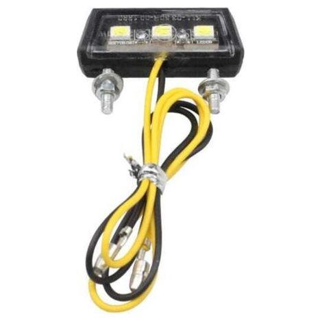 Éclairage de plaque d'immatriculation de moto avec 3 puces LED SMD, mini lampe miniature (1/5)