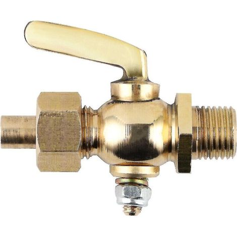 Benzinhahn aus Messing für klassische und Vintage-Motorräder, 1/4"-1/4" BSP-Gewinde 30005 (1/5)
