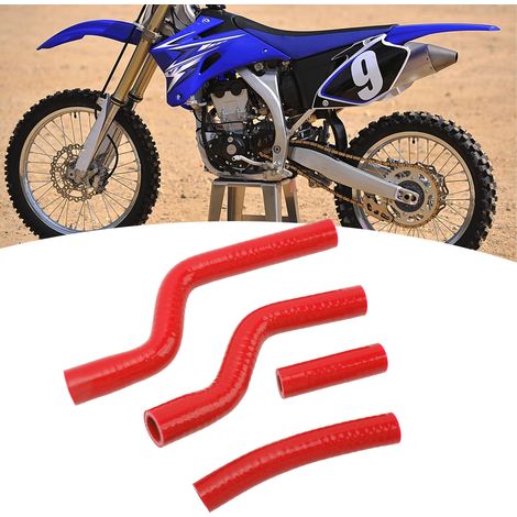 Durite de radiateur en silicone rouge pour moto Yamaha YZF250 2007-2009 (HX066) (1/5)