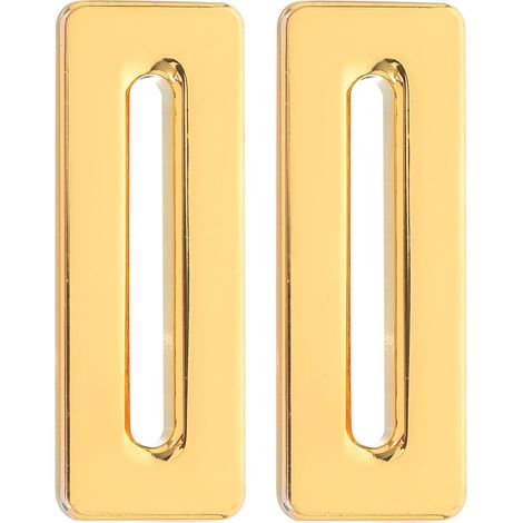Cache Trou de Trop-plein D’évier en Alliage de Zinc Or, 2 Pièces (1/5)