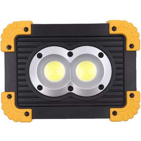 Projecteur LED puissant à charge, projecteur portable d'extérieur