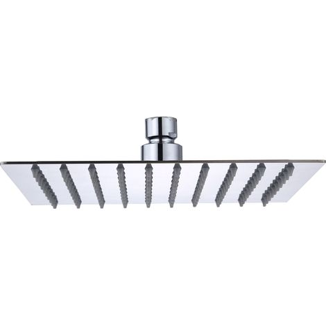 SOFFIONE DOCCIA INOX QUADRO 200X200 MM GROENLA- 1,0 pz