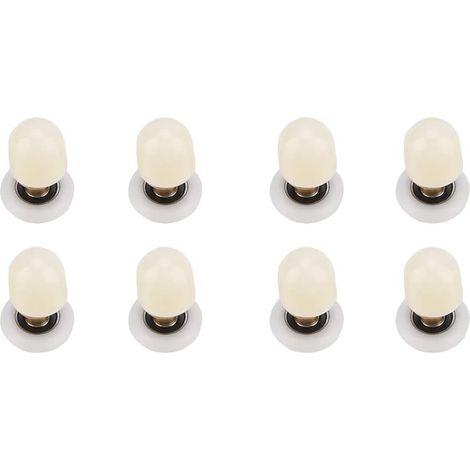 Roulettes coulissantes pour portes de douche en verre, 8 pièces (1/5)