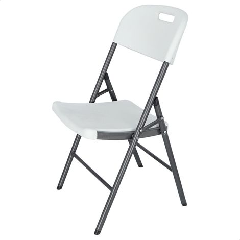 WELLHOME Silla plegable CATERING blanca 45x53x87 CM (1/5)