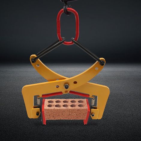 Pinces de Levage Réglable Pince pour Bordures Trottoir 8-30cm Porte-pierres Pince Levage 280kg Pierre Crochet Leve Plaque pour Serrer Palettes Bois, Transporter du Bois Construction