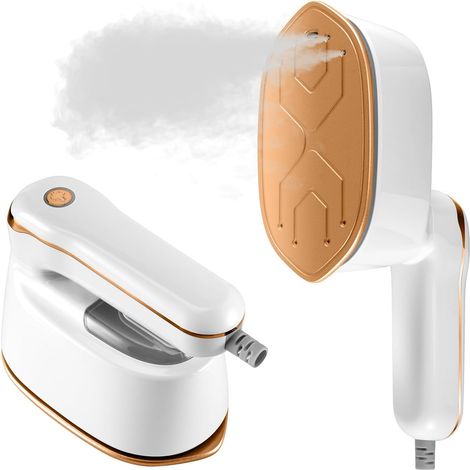 Défroisseur Vapeur, Fer à Repasser 2-en-1 pour Vêtements portable, défroisseur à main de Voyage 1100W, 3 Modes Vapeur, Défroisseur vetement Portable pour Voyage, Maison (1/5)