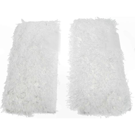 2 housses de nettoyage en microfibre compatibles avec les nettoyeurs vapeur Kärcher SC 5 EasyFix Premium, SC 5 EasyFix et SC 5 EasyFix Iron - Blanc 21 x 9,4 x 0,25 cm (1/3)